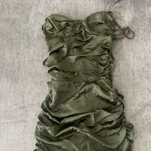 Mistress Rocks Emerald Green Corset Dress